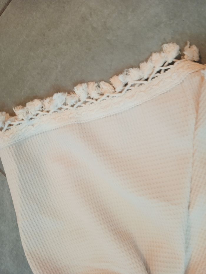 short gaufré et franges  neuf  shein - photo numéro 2