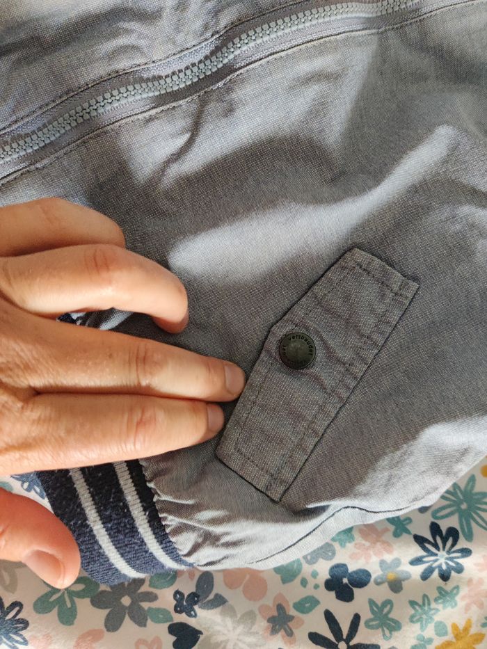 Blouson veste imperméable bleu Vertbaudet Taille 4 ans - photo numéro 6