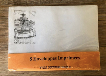 Lot de 8 enveloppes imprimées neuves
