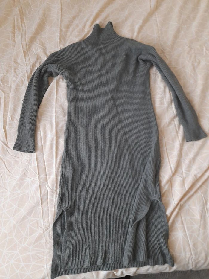 Robe pull col roulé