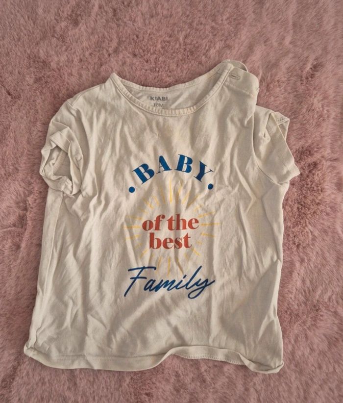 Tee shirt baby of the best family
