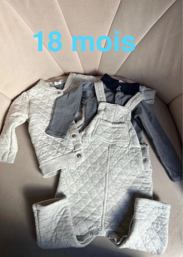 Ensemble 3 pièces molletonné 18 mois - Petit Bateau