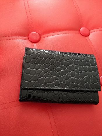 Porte monnaie noir imitation sky