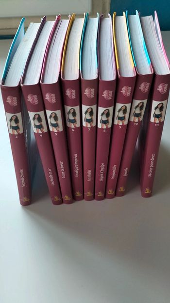 9 livres Soy Luna bibliothèque rose