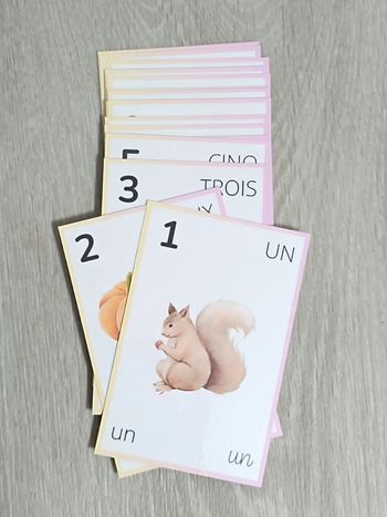 Grandes cartes pour apprendre à compter de 1 à 20