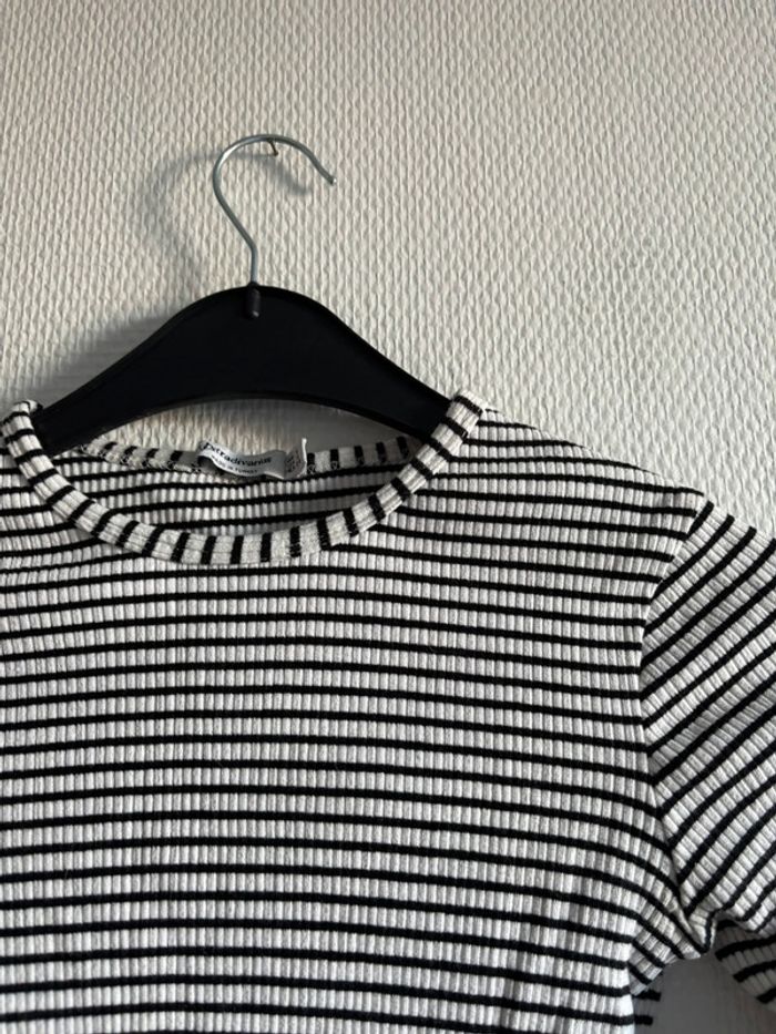 T shirt manches longues rayé - photo numéro 2