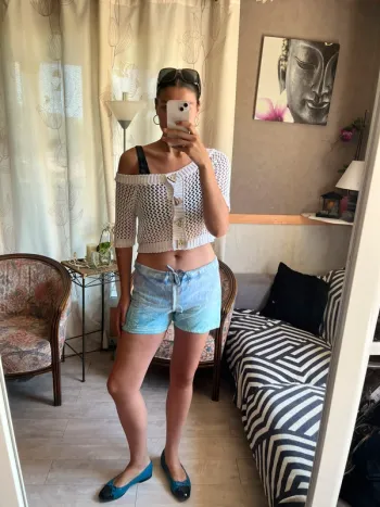Mini short vintage hippie bohème bohemian grunge