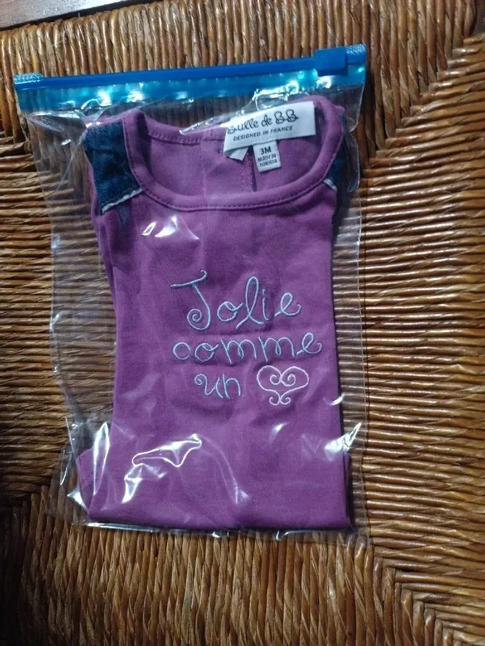 T-shirt framboise Bulle de BB 3M - photo numéro 6