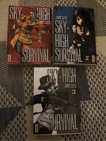 Lot 3 mangas Sky-High Survival très bon état kana livres