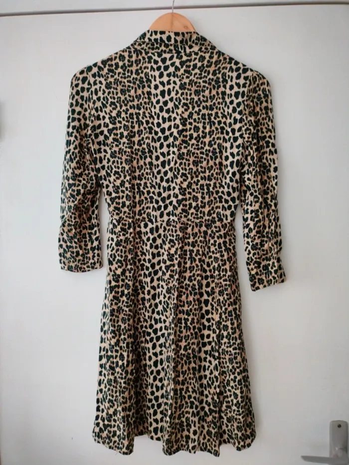 Robe léopard Mango S - photo numéro 4
