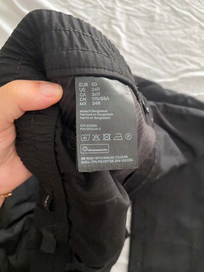 🖤 Pantalon noir fluide - Taille élastiquée - Confort & élégance - H&M - taille 52  👖 - photo numéro 4