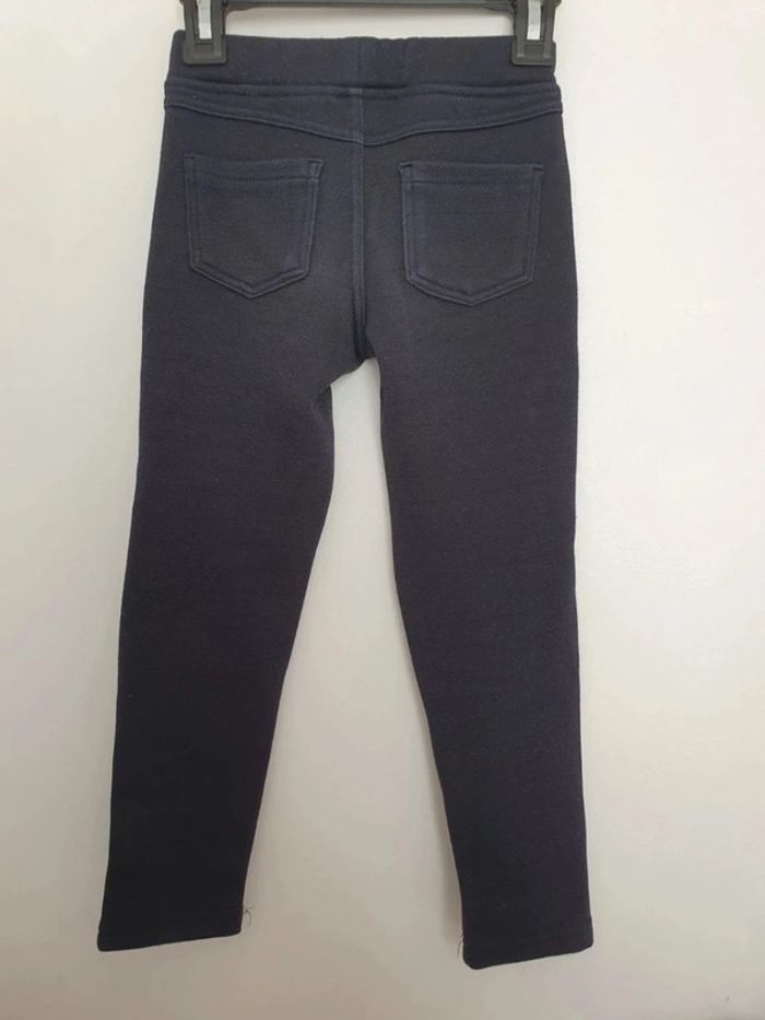 Pantalon chaud okaidi jogging enfant fille taille 5 ans bleu marine pailletés - photo numéro 3