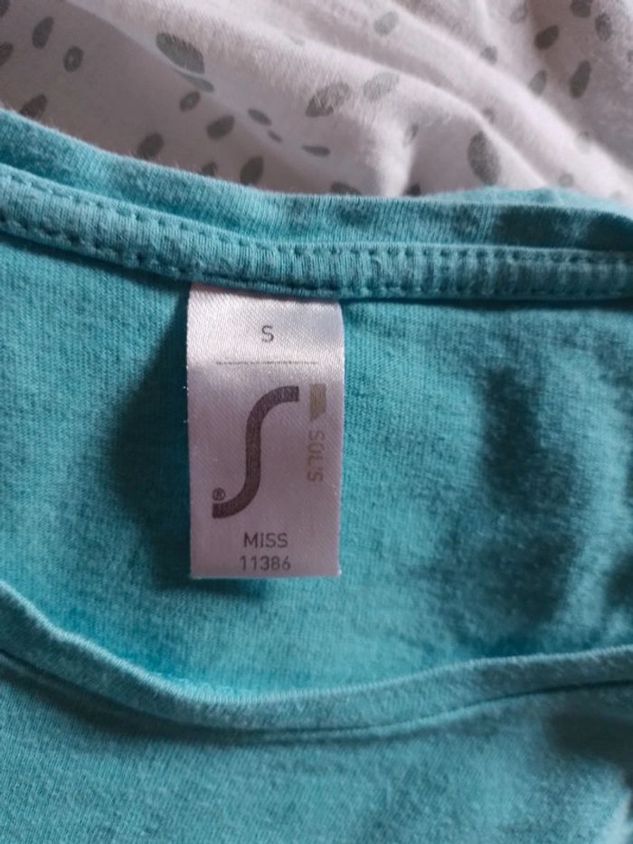 T-shirt femme bleu ciel Super U - photo numéro 12