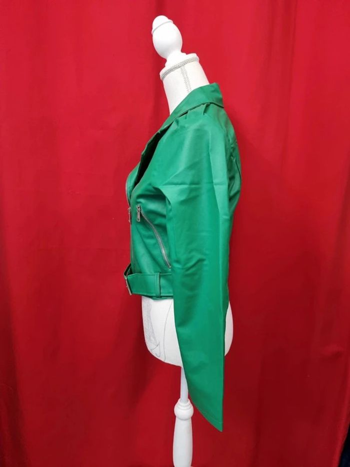 Delvinss veste perfecto vert * taille L * - photo numéro 3