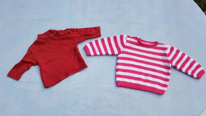 Lot pull et sous-pull fille 6 mois