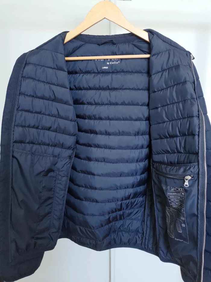 Celio doudoune légère marine L - photo numéro 4
