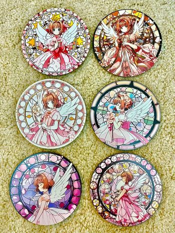 Lot de 6 sous verres «  Sakura Card Captor » neuf 