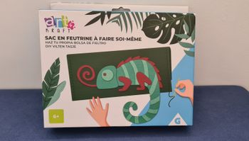 Sac en feutrine motif caméléon DIY - neuf