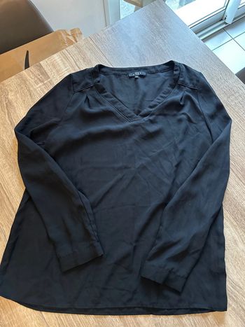 Blouse manche longue noir