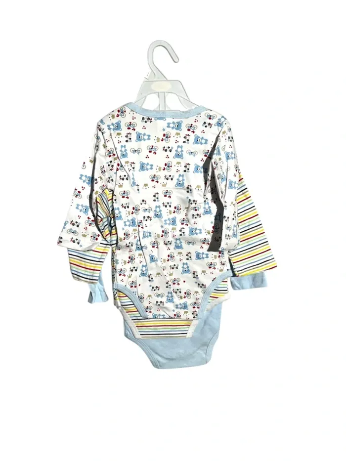 👶Lot de 3 bodys bébé manches longues - Taille 6-9 Mois - photo numéro 2