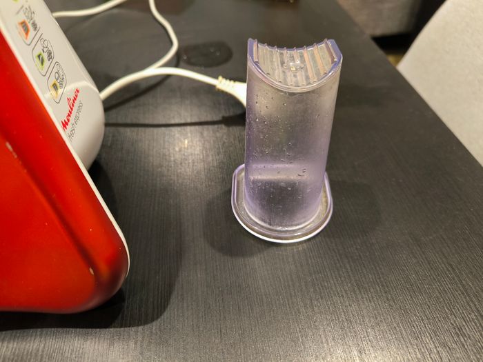 Moulinex Fresh express 3-en-1, Découpe-légume, 3 cônes, blanc et rouge - photo numéro 4