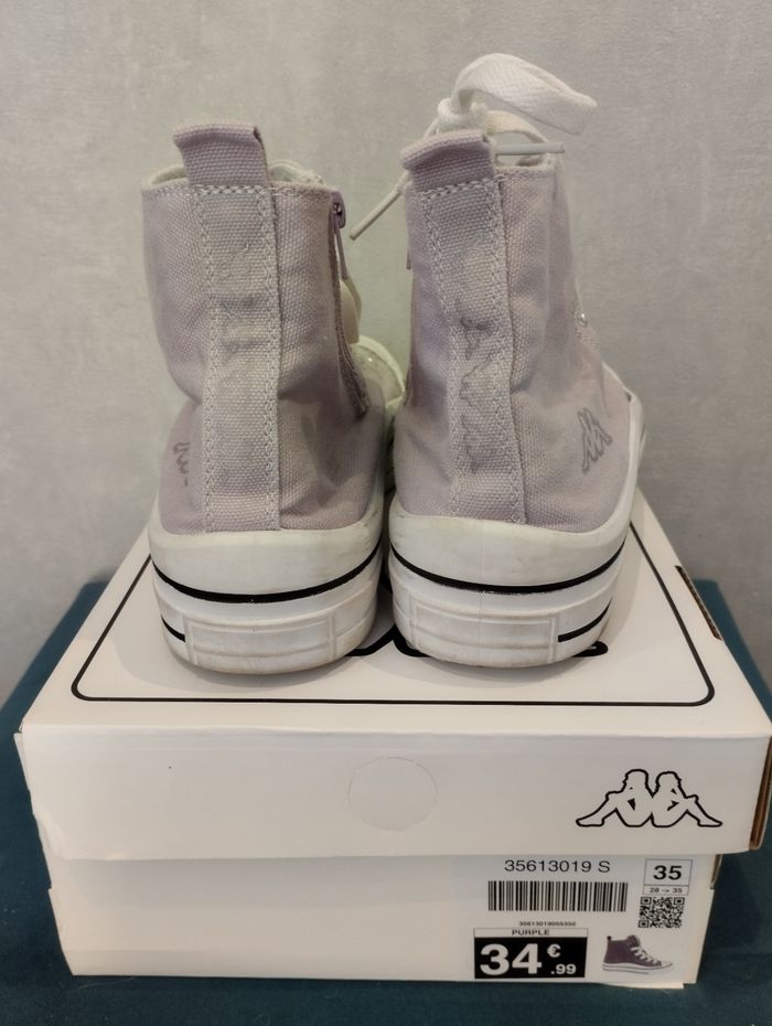 Baskets kappa violettes - photo numéro 5
