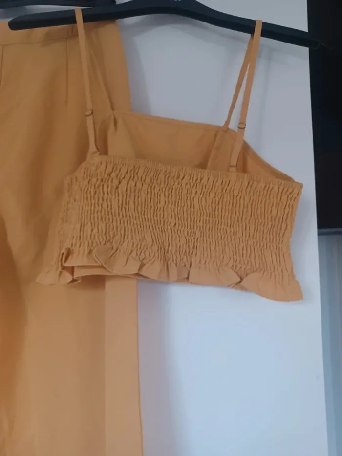 Ensemble pantalon et top jaune moutard shein - photo numéro 4