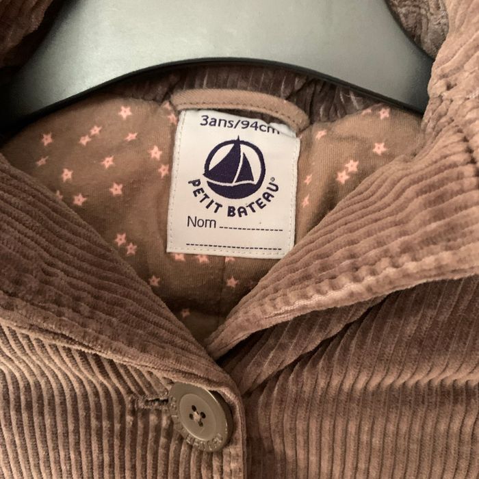 Veste ou petit manteau mixte 3 ans Petit Bateau - photo numéro 2