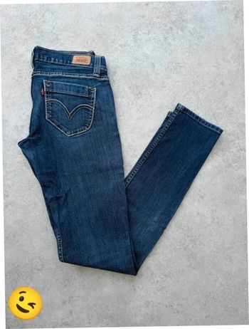 Jeans Levi's 524 W28 FR38 coupe skinny bleu Femme women pan586b