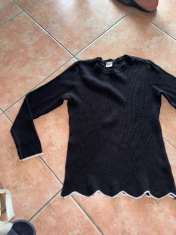 Pull noir et blanc