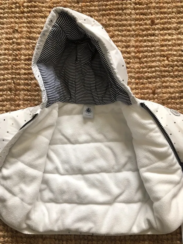 Manteau mi-saison à capuche Petit Bateau 6 mois - photo numéro 4