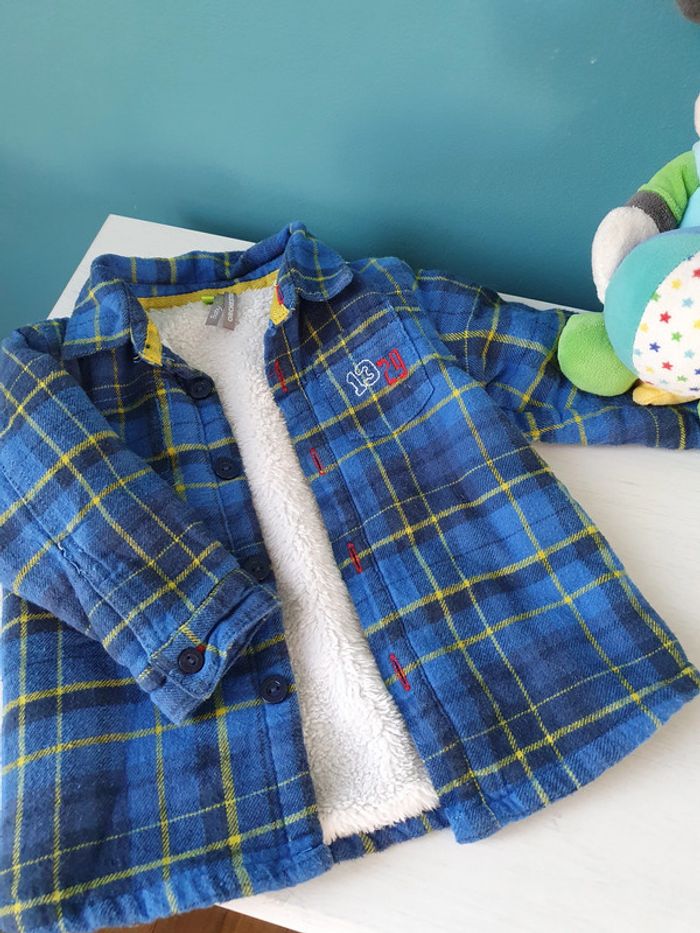 Surchemise doublée orchestra neuve sans étiquette 6 mois