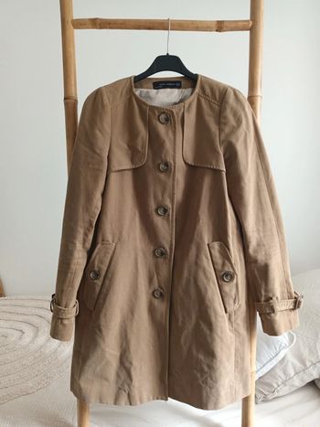 Veste blazer trench marron camel Zara Woman taille XS