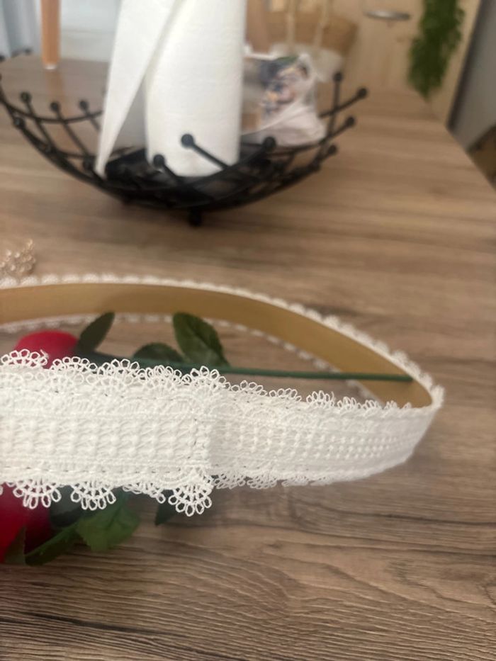 Sac blanc diademe châle ceinture mariage TU - photo numéro 4