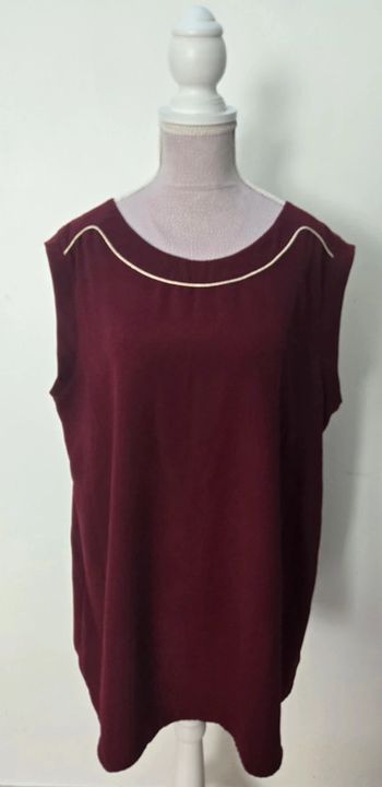 Haut bordeaux et or Prémaman Taille XL