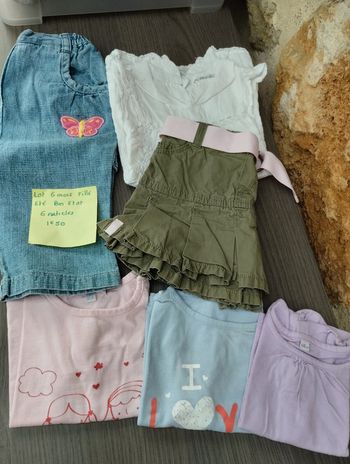 Lot 6 mois fille été bon état