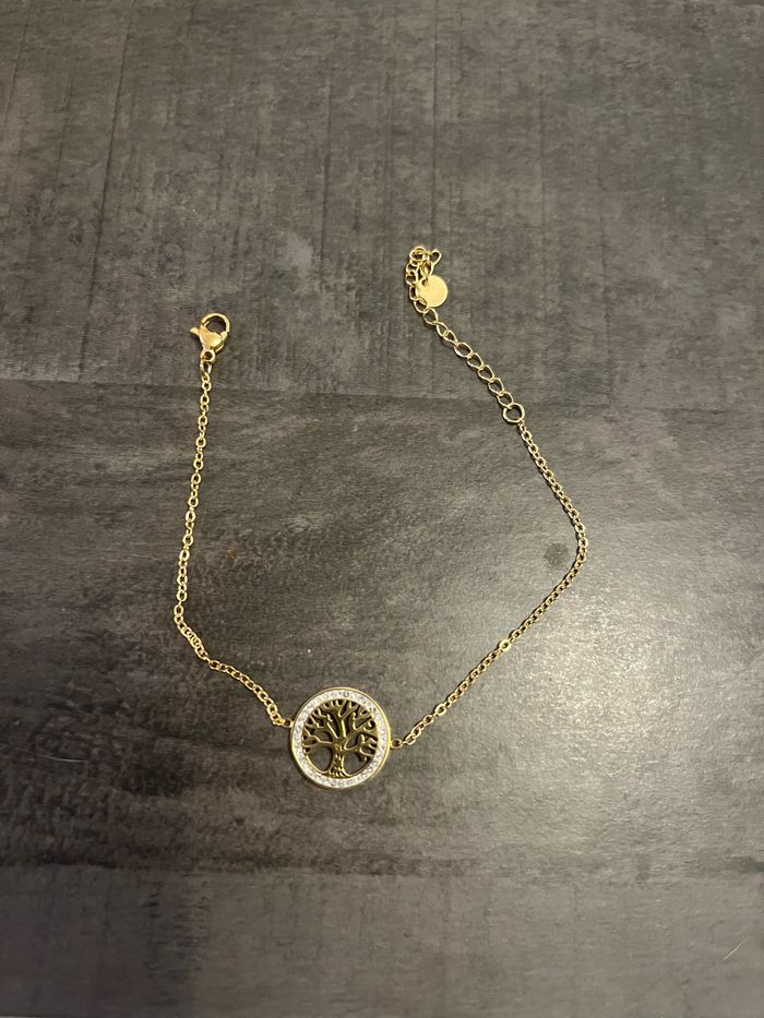 Bracelet arbre de vie or ou argent - photo numéro 1