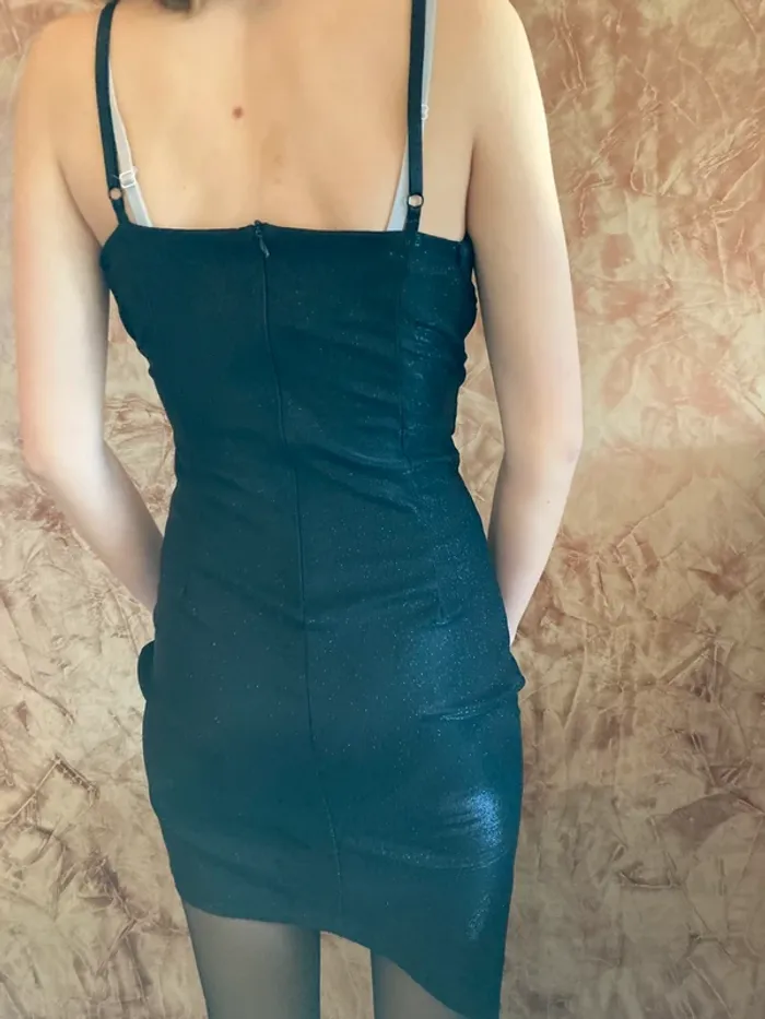 Robe noire irisée Made in Italy 36 - photo numéro 4