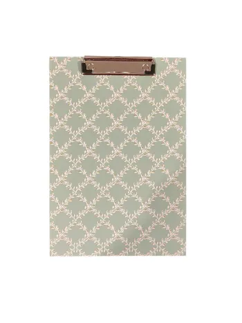Planche à pince clipboard rigide – Motif floral– 32,5 x 22 cm Neuf