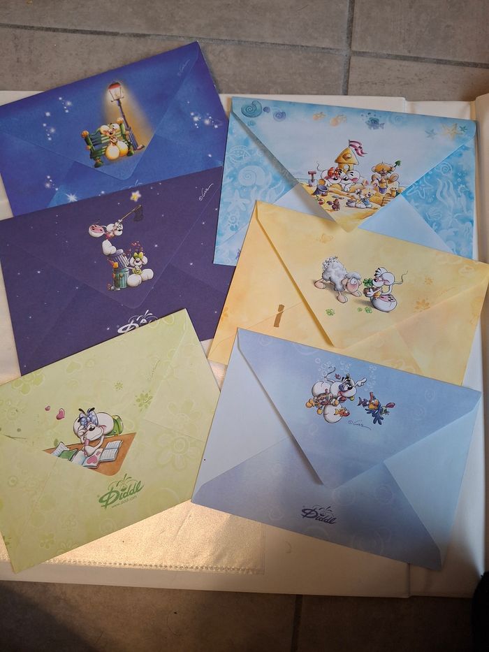 Lot 200 feuilles diddl ancienne generation papier lettre - photo numéro 6