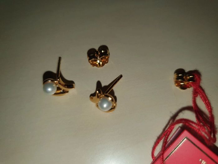 Boucles d'oreilles perles de Majorque - photo numéro 5