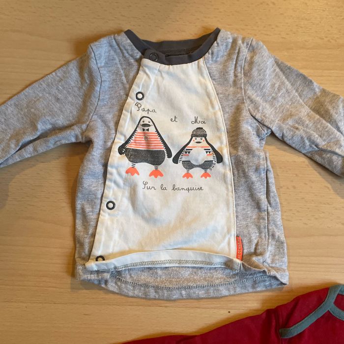 Lot de 3 t shirts manches longues taille 3 mois - photo numéro 2