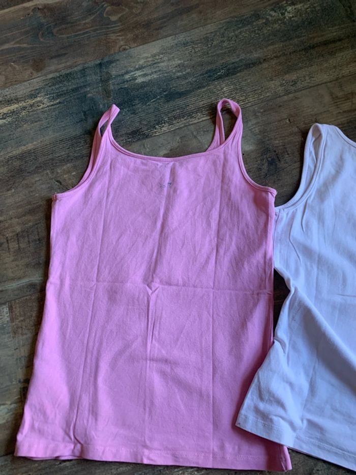 Lot débardeurs rose et blanc - photo numéro 7