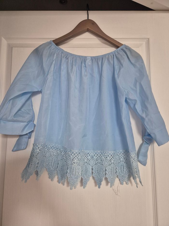 Blouse bleue - photo numéro 2