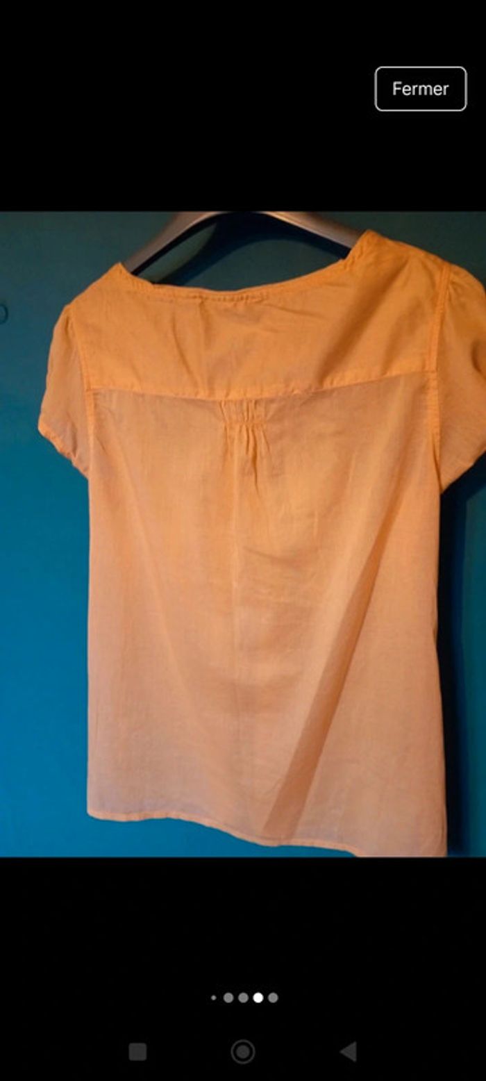 Blouse couleur abricot - photo numéro 5