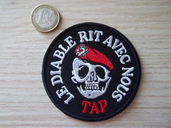 patch insigne écusson militaire armée TAP Troupes Aéroportées dia.7,8