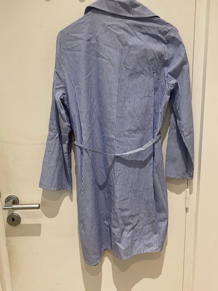 Robe chemise rayée