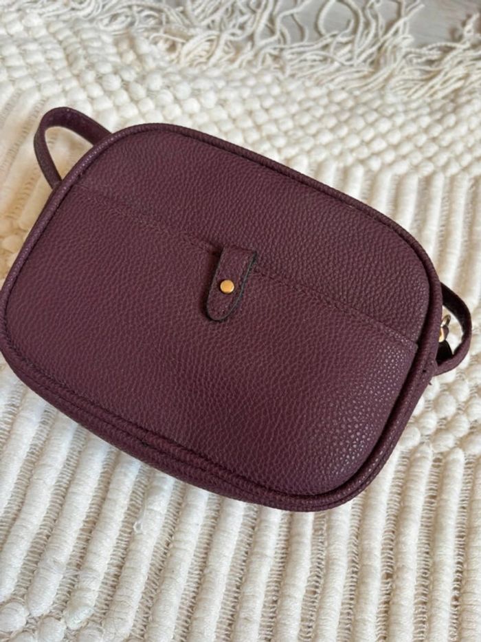 Petit sac à main couleur prune - photo numéro 2