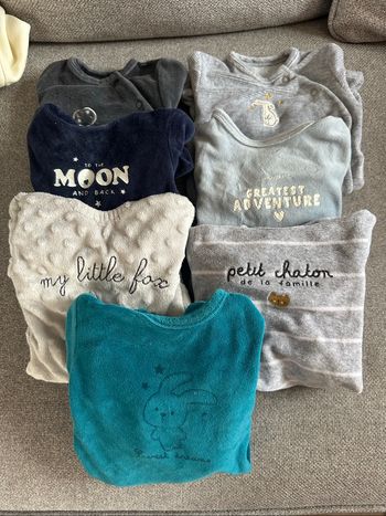 Lot de 7 pyjama 1 mois
