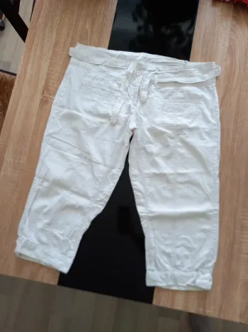 Panta-court blanc T.46